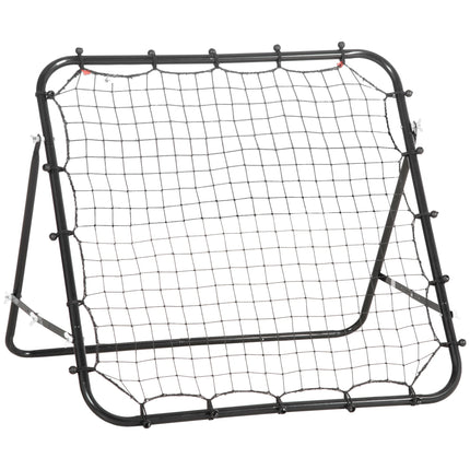 Rebounder Net Training Goal for Teens & Adults Practise Kickback - Black