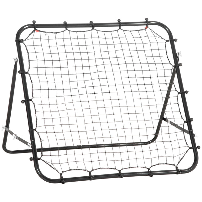 Rebounder Net Training Goal for Teens & Adults Practise Kickback - Black