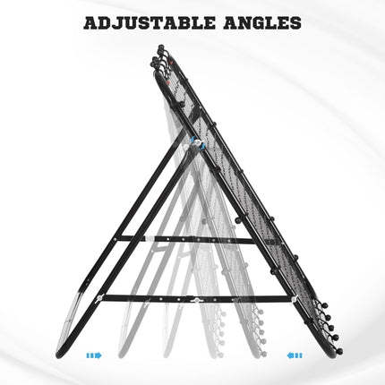Rebounder Net Training Goal for Teens & Adults Practise Kickback - Black
