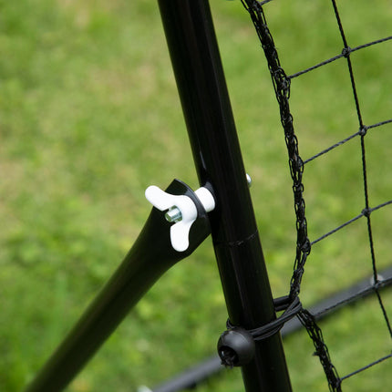 Rebounder Net Training Goal for Teens & Adults Practise Kickback - Black