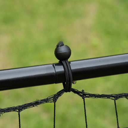 Rebounder Net Training Goal for Teens & Adults Practise Kickback - Black