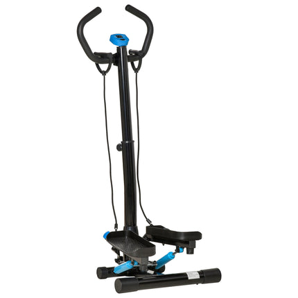 Adjustable Twist Stepper Machine with LCD Screen for Full Body Workout - Black Blue
