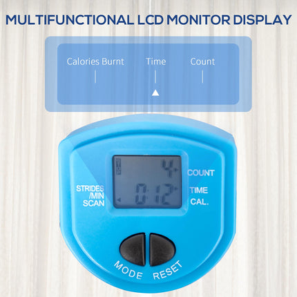 Adjustable Twist Stepper Machine with LCD Screen for Full Body Workout - Black Blue