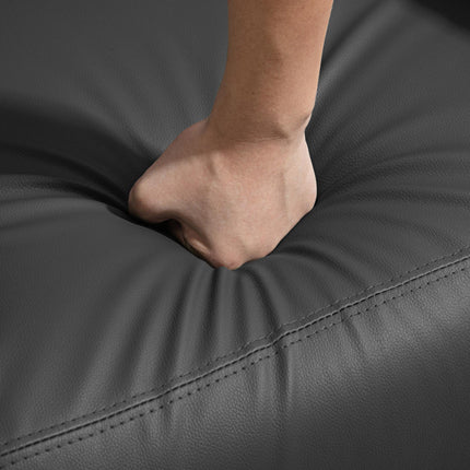 Massage Recliner Armchair with 150¬∞ Recline, Faux Leather, Side Pocket, Black