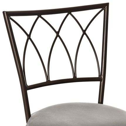 Set of 2 Bar Chairs Swivel Armless Upholstered Metal Frame Barstools with Backre