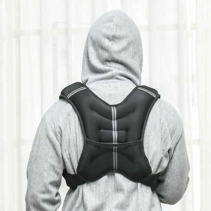 8KG Weighted Vest, Running Weight Vest with Adjustable Strap, Convenient Pocket