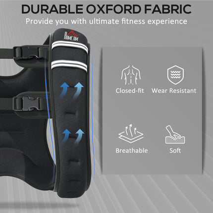 8KG Weighted Vest, Running Weight Vest with Adjustable Strap, Convenient Pocket