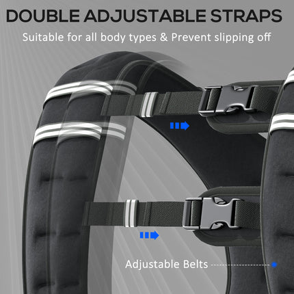 8KG Weighted Vest, Running Weight Vest with Adjustable Strap, Convenient Pocket