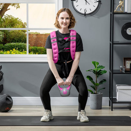 8KG Weighted Vest, Running Weight Vest with Adjustable Strap, Convenient Pocket