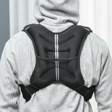 5KG Weighted Vest, Running Weight Vest with Adjustable Strap, Convenient Pocket and Reflective Strips for Men and Women