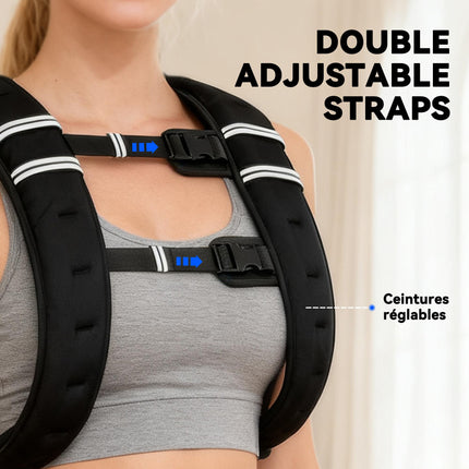 5KG Weighted Vest, Running Weight Vest with Adjustable Strap, Convenient Pocket and Reflective Strips for Men and Women