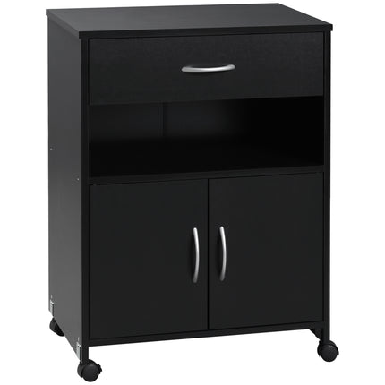 Printer Stand Mobile Printer Cabinet with Storage, Open Shelf, Drawer for Home O
