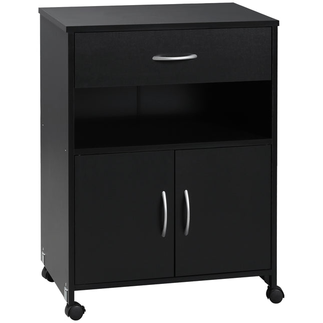 Printer Stand Mobile Printer Cabinet with Storage, Open Shelf, Drawer for Home O