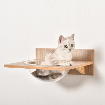 4PCs Wall-mounted Cats Climbing Shelf Set Cat Tree Kitten Perch Activity Center