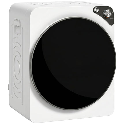 5kg Vented Tumble Dryer, 1000W Compact Tumble Dryer with 5 Drying Modes, Stainless Steel Tub, White