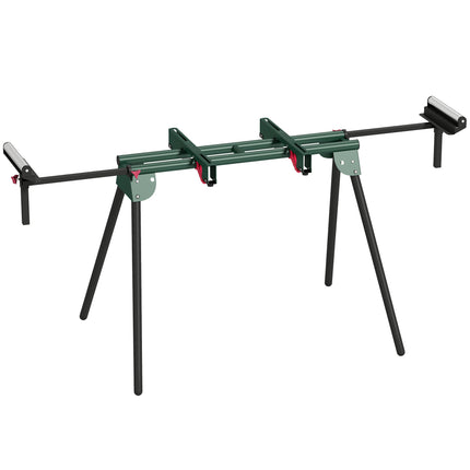 Universal Mitre Saw Stand with Adjustable Rollers and Support Arms, Portable Miter Saw Stand with Folding Legs