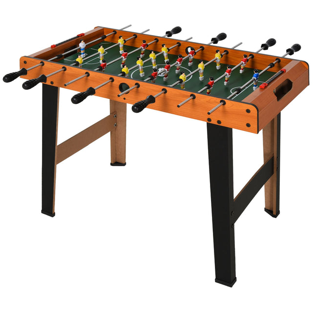 Soozier Heavy Duty 84.5cm Foosball Table with 8 Rods and 2 Balls - Wood Grain
