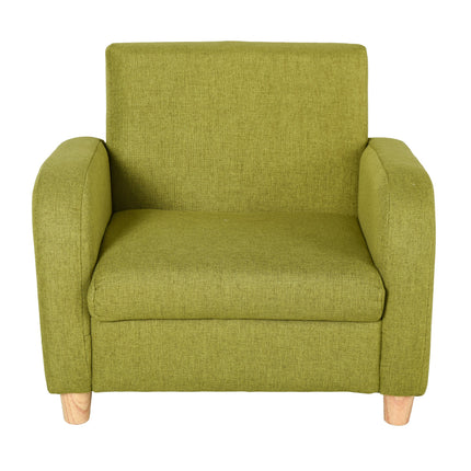 Children's Mini Sofa Armchair with Wood Frame and Anti-Slip Legs - Blue
