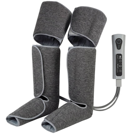 Leg Massager with Heat, Compression, 3 Auto Modes & 3 Intensities, Foot and Calf Massage Machine