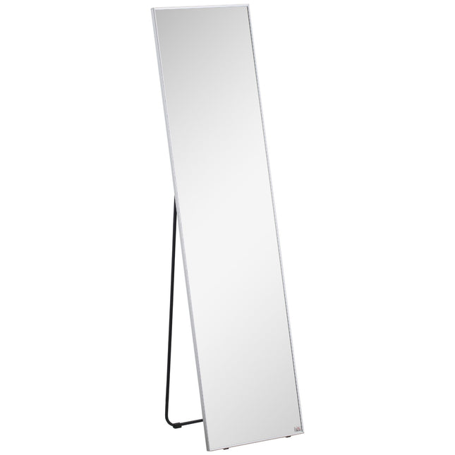 160 x 40 cm Full Length Wall-Mounted Freestanding Dressing Mirror - Black