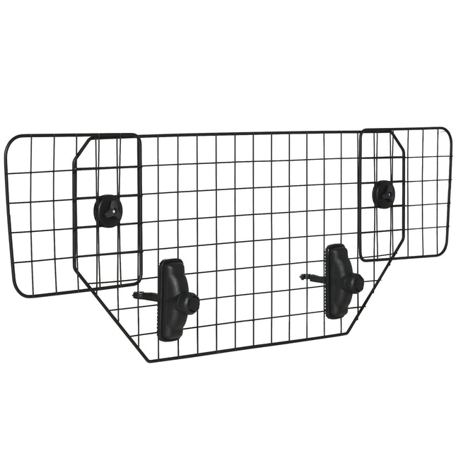 Adjustable Dog Guard Car Boot Barrier Metal Mesh 90-120W x 40.5H cm - Black