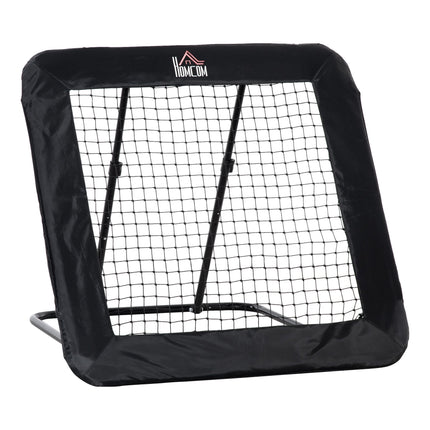 Adjustable Angle Football Training Rebounder Net with Quick Folding Design - Black