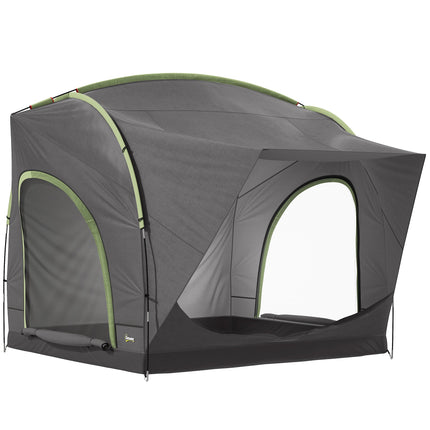 Car Tent with 2.35m Stand-Up Height, 3000mm Waterproof Tailgate Tent with Mesh Windows for Family Camping Travelling